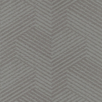 Geometric metallic brown-gray non-woven wallpaper EE2103, Elementum, Grandeco