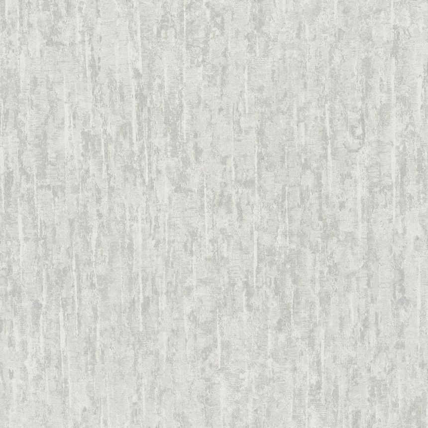 White-silver non-woven wallpaper, tree bark motif EE1401, Elementum, Grandeco