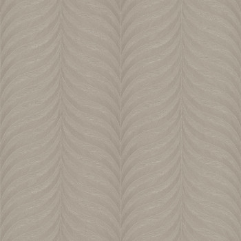 Golden non-woven wallpaper, feather graphic motif EE1305, Elementum, Grandeco