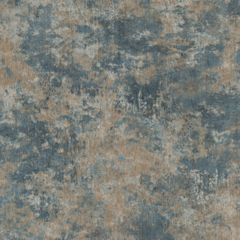 Brown-turquoise non-woven wallpaper concrete EE1201, Elementum, Grandeco