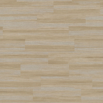 Ocher non-woven wallpaper with raffia look EE1101, Elementum, Grandeco