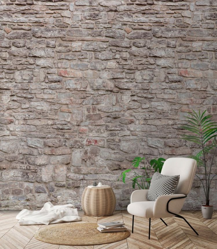Non-woven wall mural Stone, stone wall A51701, 159 x 280 cm, One roll, one motif, Grandeco