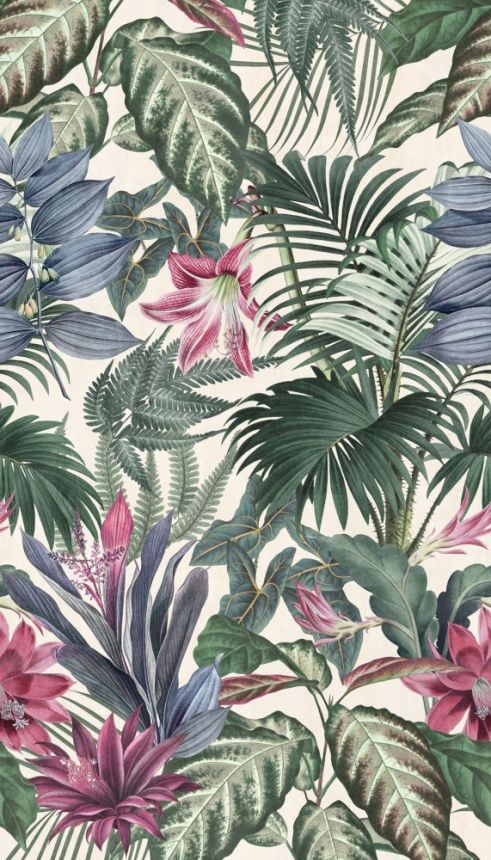 Non-woven wall mural Jungle, leaves A46201, 159 x 280 cm, One roll, Grandeco