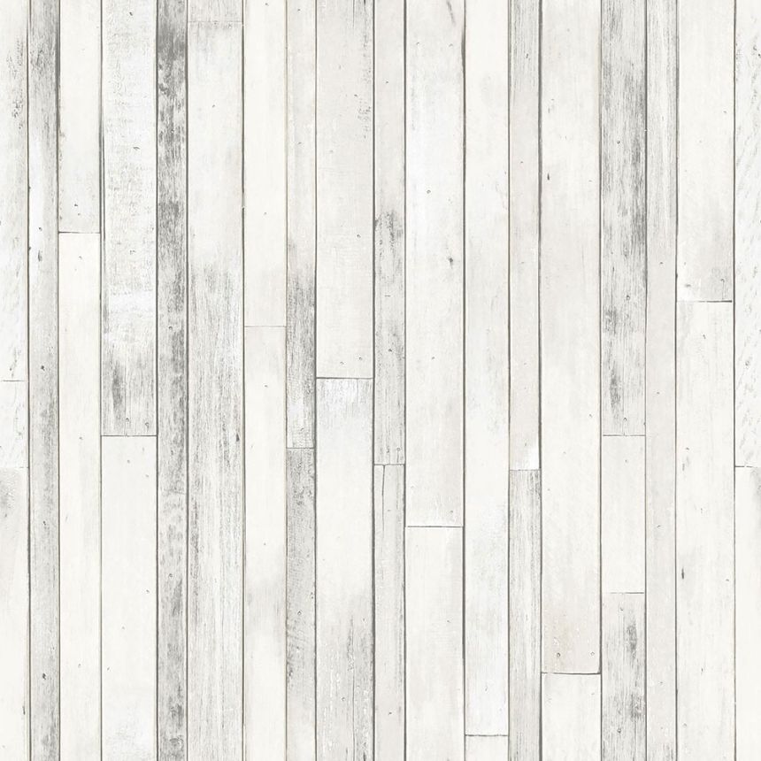 Gray-white non-woven effect wood wallpaper 138816, Regatta Crew, Esta