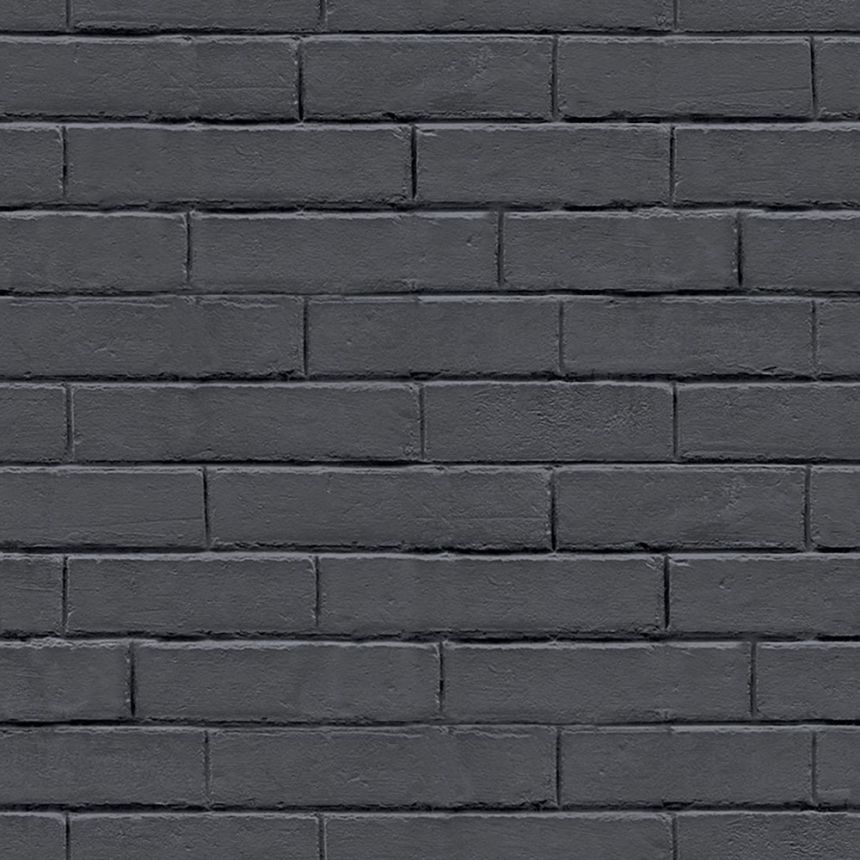 Black writing board non-woven wallpaper brick decor GV24216, Good Vibes, Decoprint