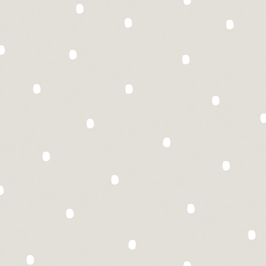 Paper wallpaper gray with dots / spots 460-3, Pippo, ICH Wallcoverings