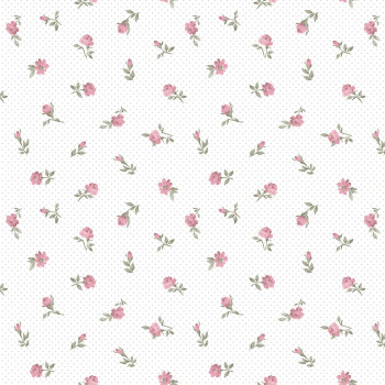 Romantic paper wallpaper flowers 455-2, Pippo, ICH Wallcoverings
