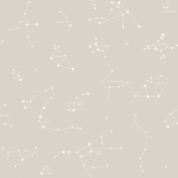 Beige paper wallpaper Constellations 3361-4, Oh lala, ICH Wallcoverings