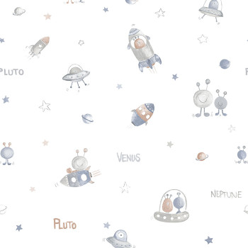 Paper children's wallpaper Universe 3355-2, Oh lala, ICH Wallcoverings