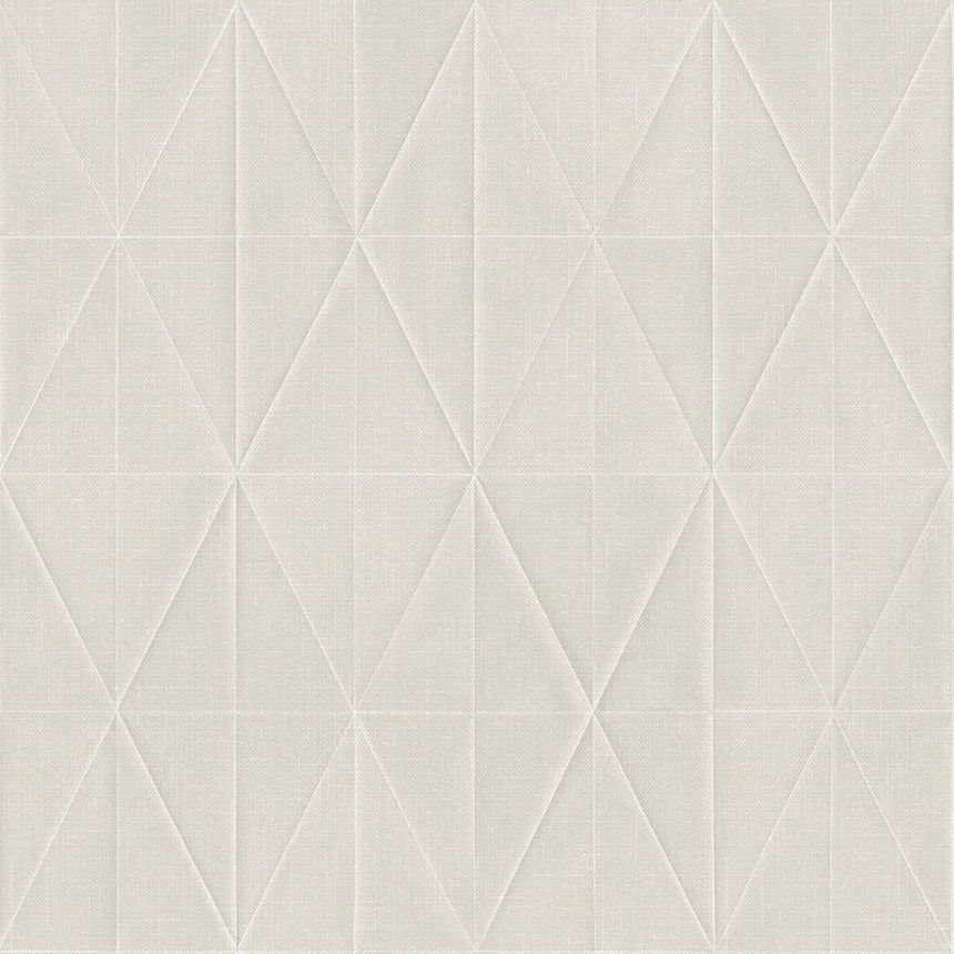 Non-woven, geometric pattern wallpaper, origami 148714, Blush, Esta Home