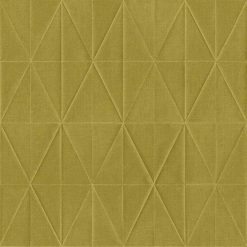 Non-woven, geometric pattern wallpaper ocher, origam 148711, Blush, Esta Home