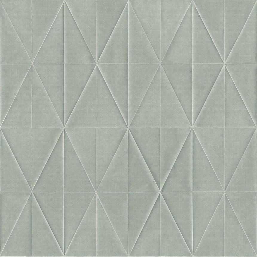 Non-woven, geometric pattern wallpaper gray, origami 148708, Blush, Esta Home