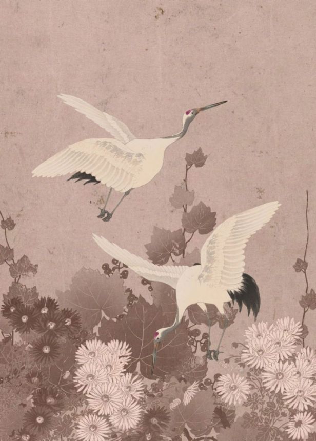 Non-woven wall mural- birds - Japan - cranes - 158946, 200x279cm, Paradise, Esta