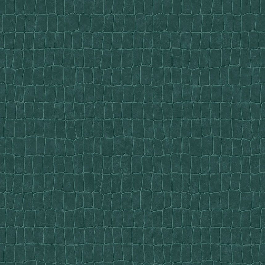 Non-woven green wallpaper - imitation skin 139188, Paradise, Esta Home