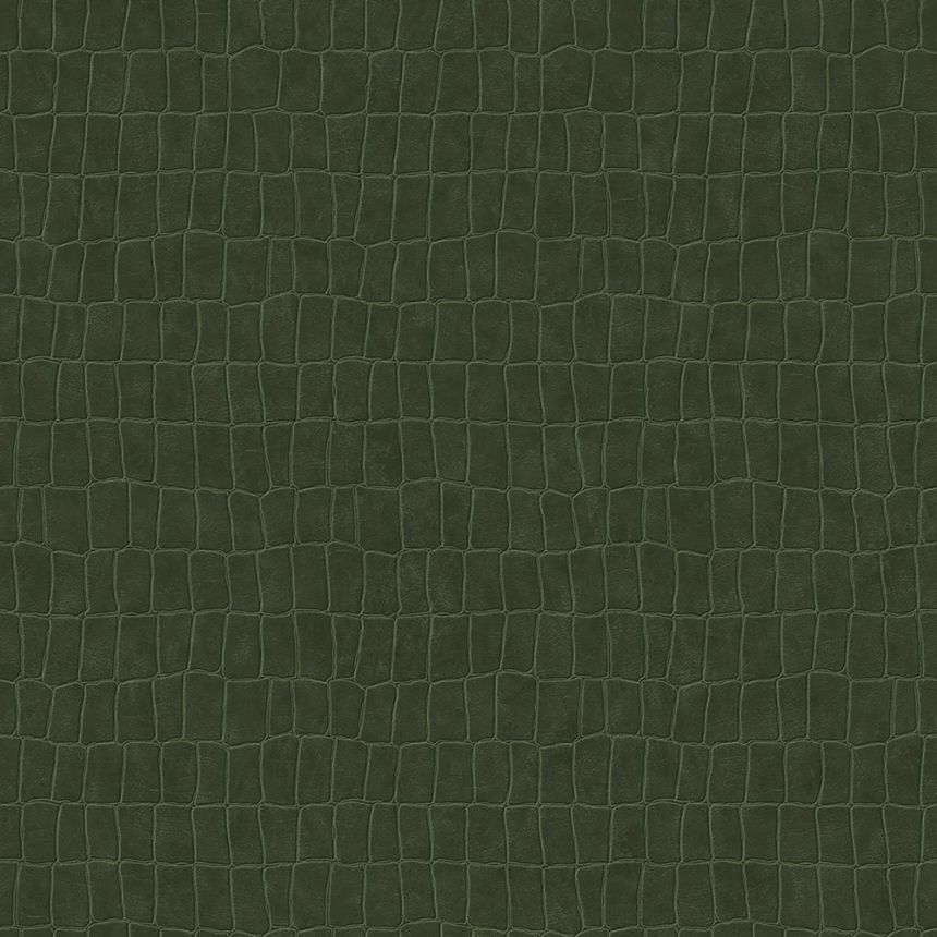 Non-woven green wallpaper - imitation skin 139187, Paradise, Esta Home