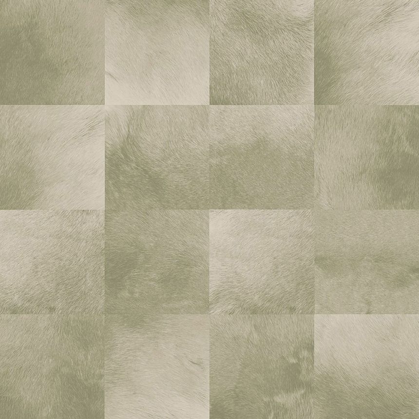 Non-woven brown-beige wallpaper - imitation fur 139181, Paradise, Esta Home