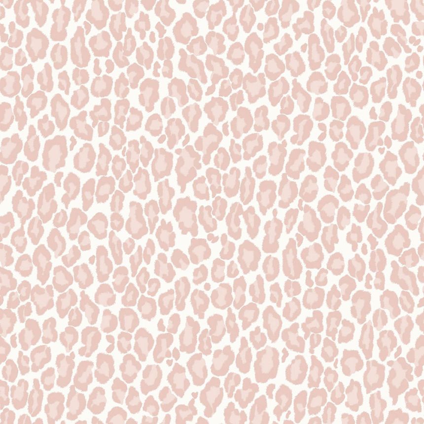 Non-woven pink wallpaper - imitation leopard skin 139150, Paradise, Esta Home