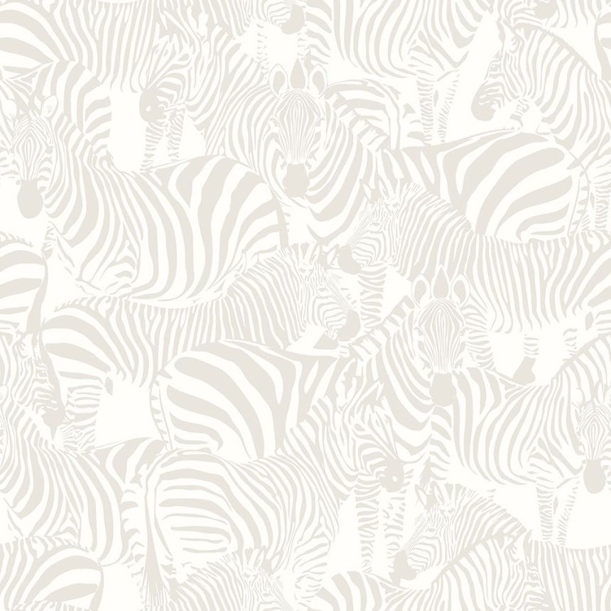 Metallic non-woven wallpaper - zebras 346836, Precious, Origin
