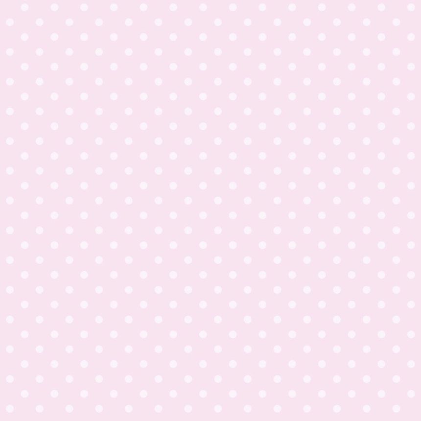 Non-woven pink wallpaper - dots on a metallic background 346818, Precious, Origin