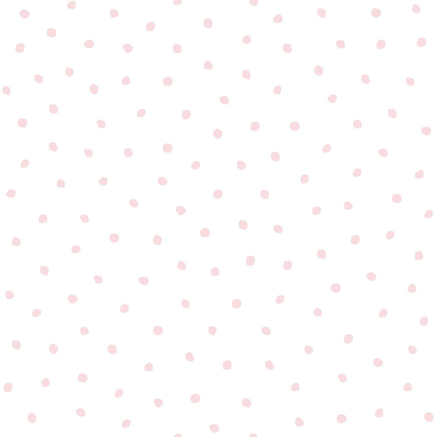 Metallic non-woven wallpaper with pink dots 47698, Precious, Origin