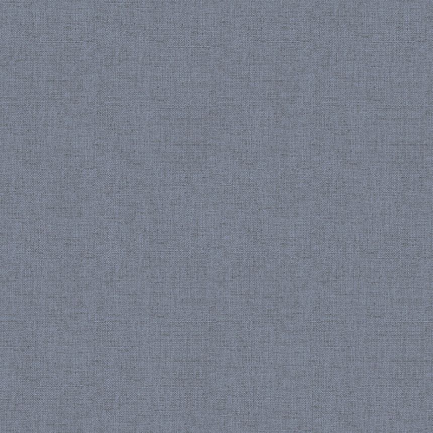 Non-woven wallpaper - gray-blue fabric imitation - M55191D - Structures, Ugépa