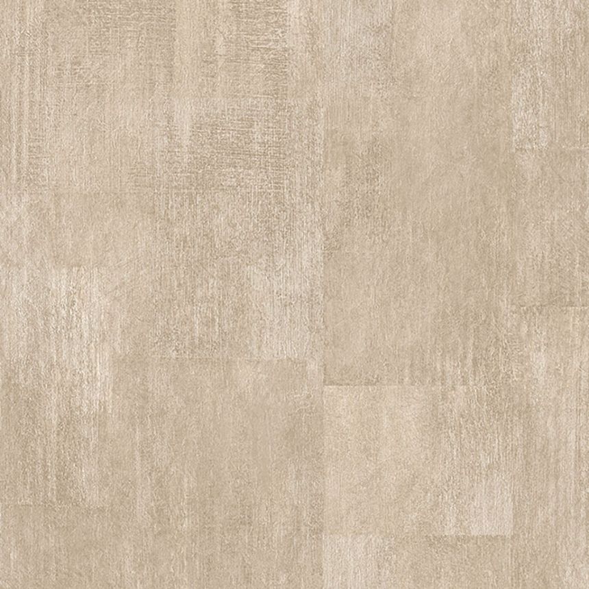 Non-woven beige geometric pattern wallpaper - L99117 - Structures, Ugépa