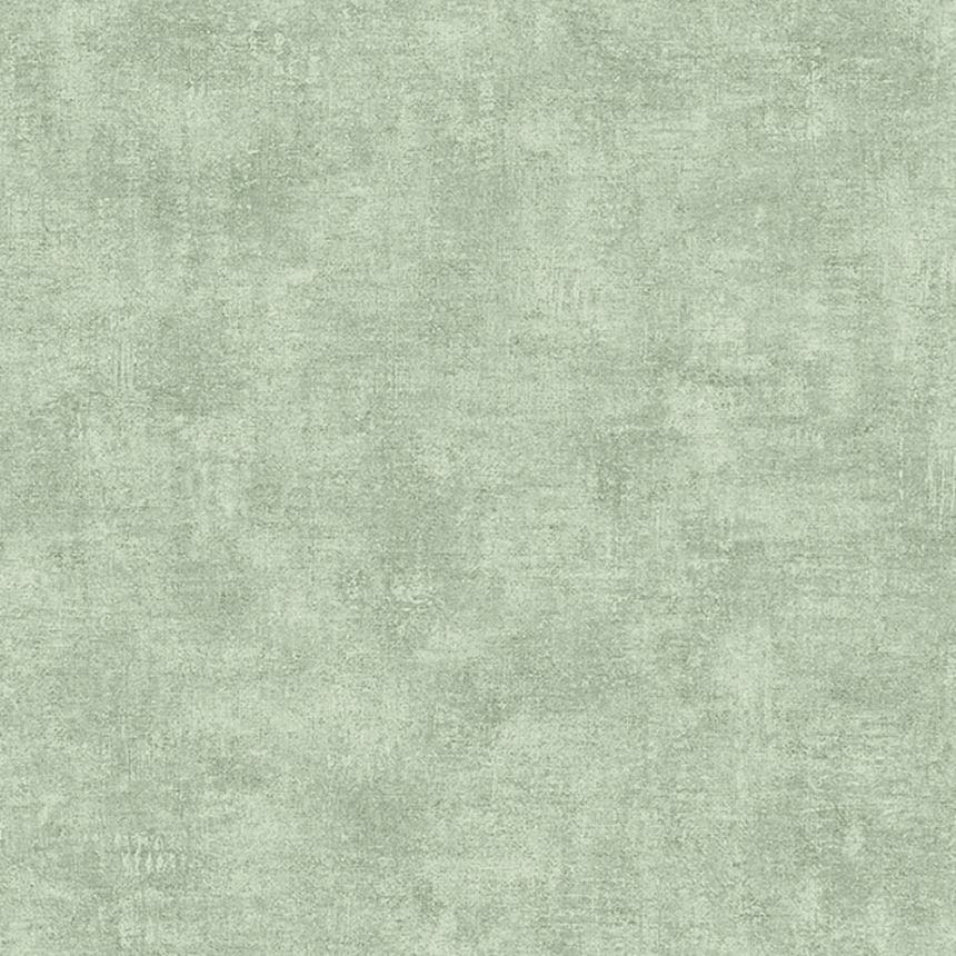 Non-woven green wallpaper with glitters - fabric texture - A13704 - Structures, Ugépa