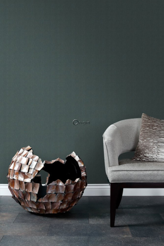 Non-woven wallpaper imitation fabric, herringbone 347662, Natural Fabrics, Origin