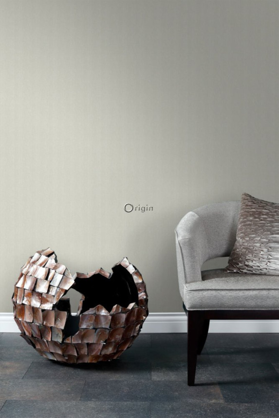 Non-woven wallpaper imitation fabric, herringbone 347657, Natural Fabrics, Origin