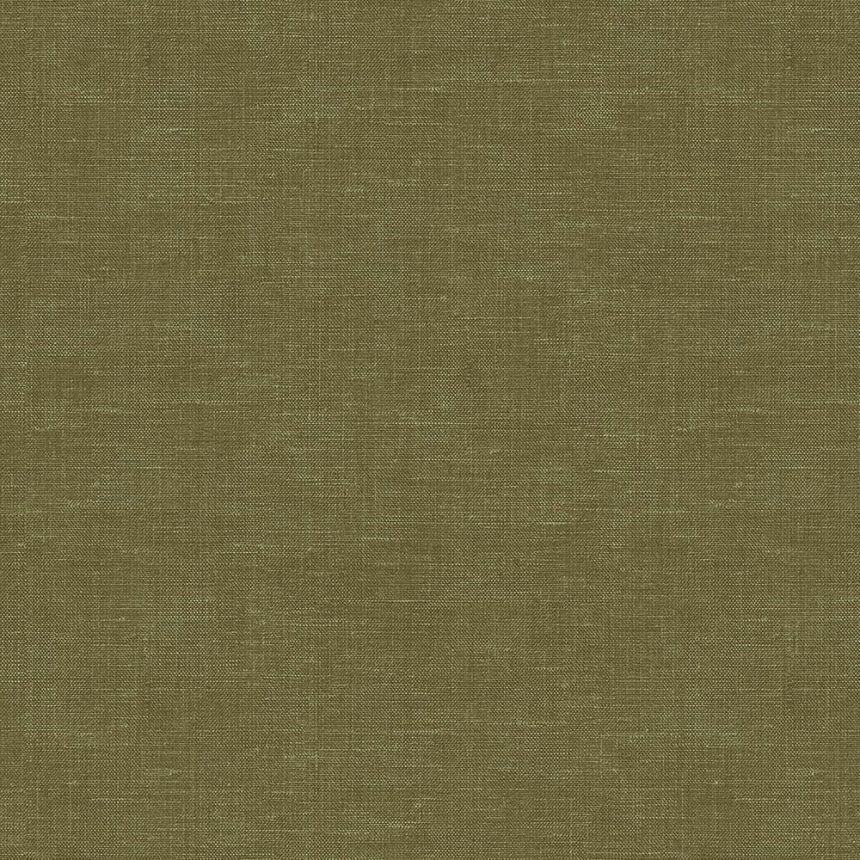 Non-woven wallpaper, imitation fabric green melange 347635, Natural Fabrics, Origin