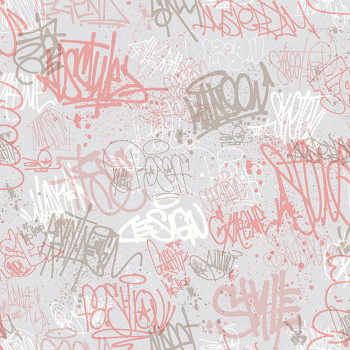 Non-woven wallpaper for teenagers - graffiti M51303, My Kingdom, Ugépa