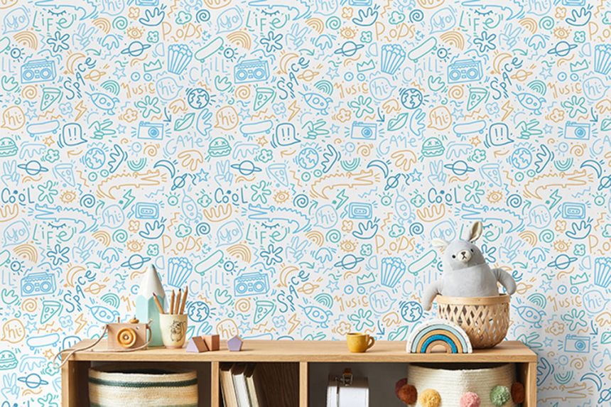 Non-woven wallpaper for teenagers - graphic motifs M45710, My Kingdom, Ugépa