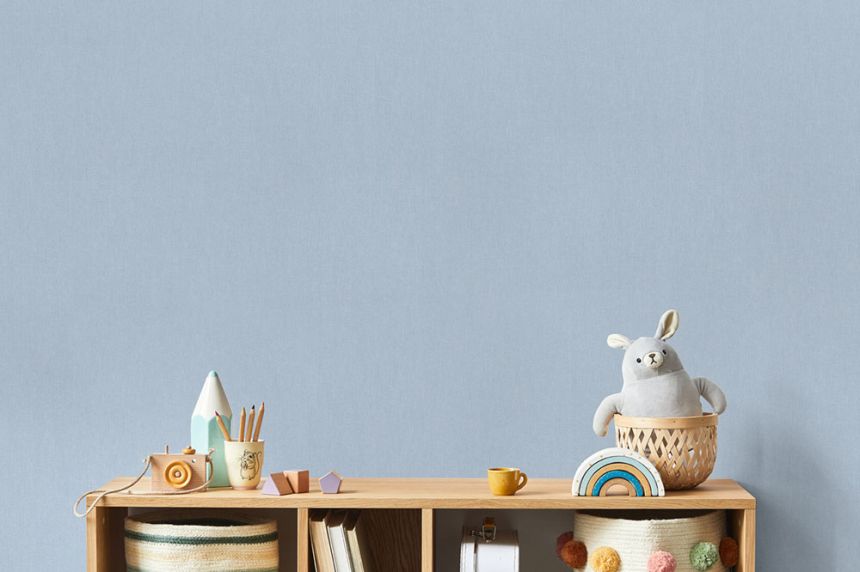 Non-woven blue wallpaper - imitation fabric F71851, My Kingdom, Ugépa