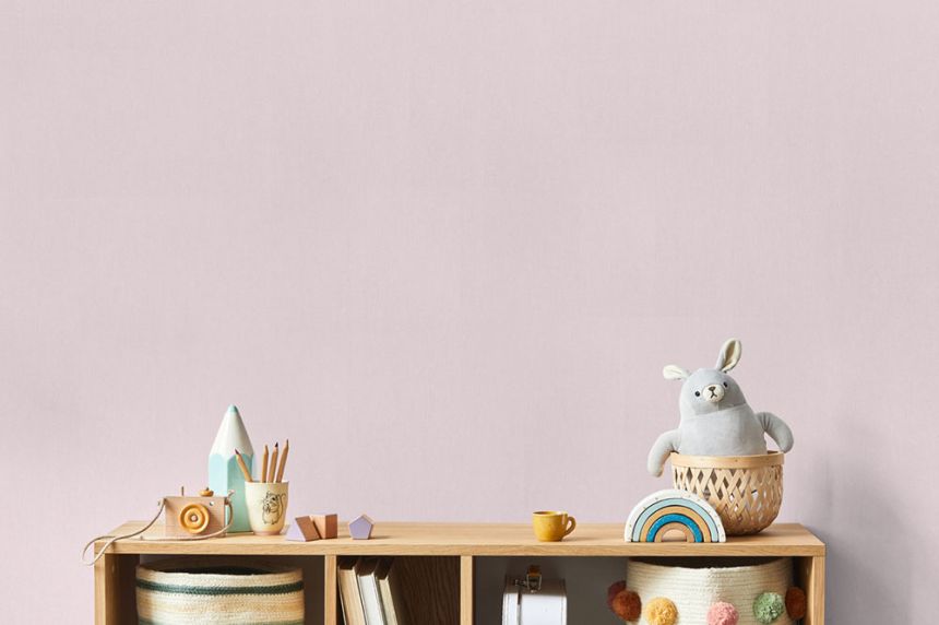 Non-woven pink wallpaper - imitation fabric F71833, My Kingdom, Ugépa
