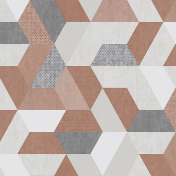 Non-woven washable geometric pattern wallpaper M50995D, Loft, Ugépa