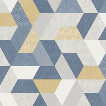 Non-woven washable geometric pattern wallpaper M50992D, Loft, Ugépa