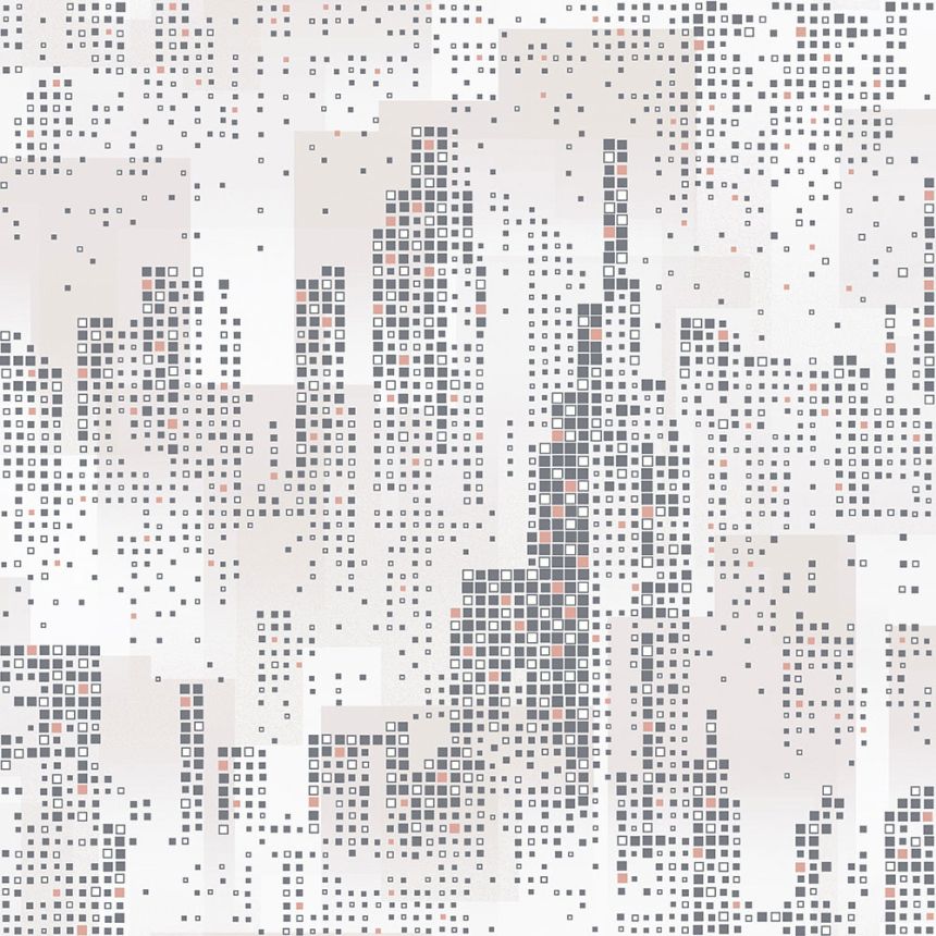 Non-woven graphic wallpaper with metallic elements - City - M46303, Loft, Ugépa