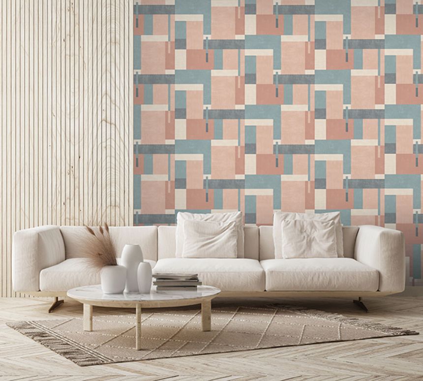 Non-woven geometric pattern wallpaper, Art deco style M27005, Arty, Ugépa