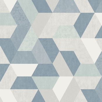 Non-woven washable geometric pattern wallpaper M50991D, Loft, Ugépa