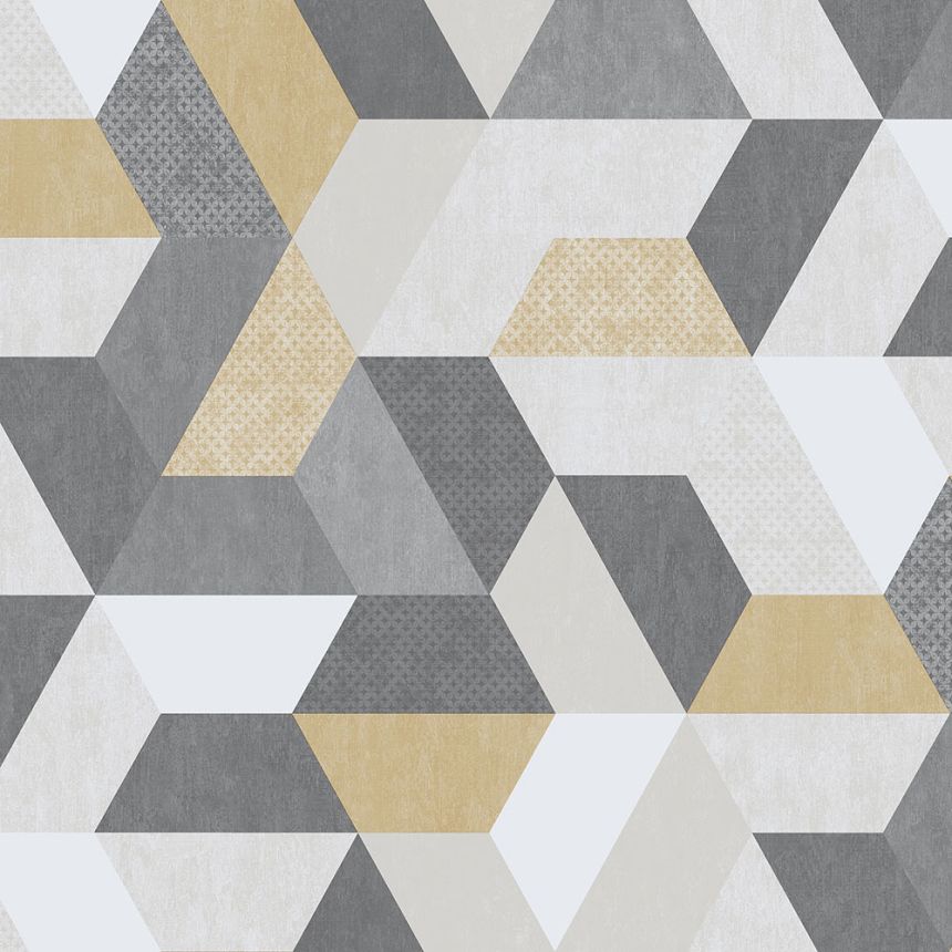 Non-woven washable geometric pattern wallpaper M50999D, Loft, Ugépa
