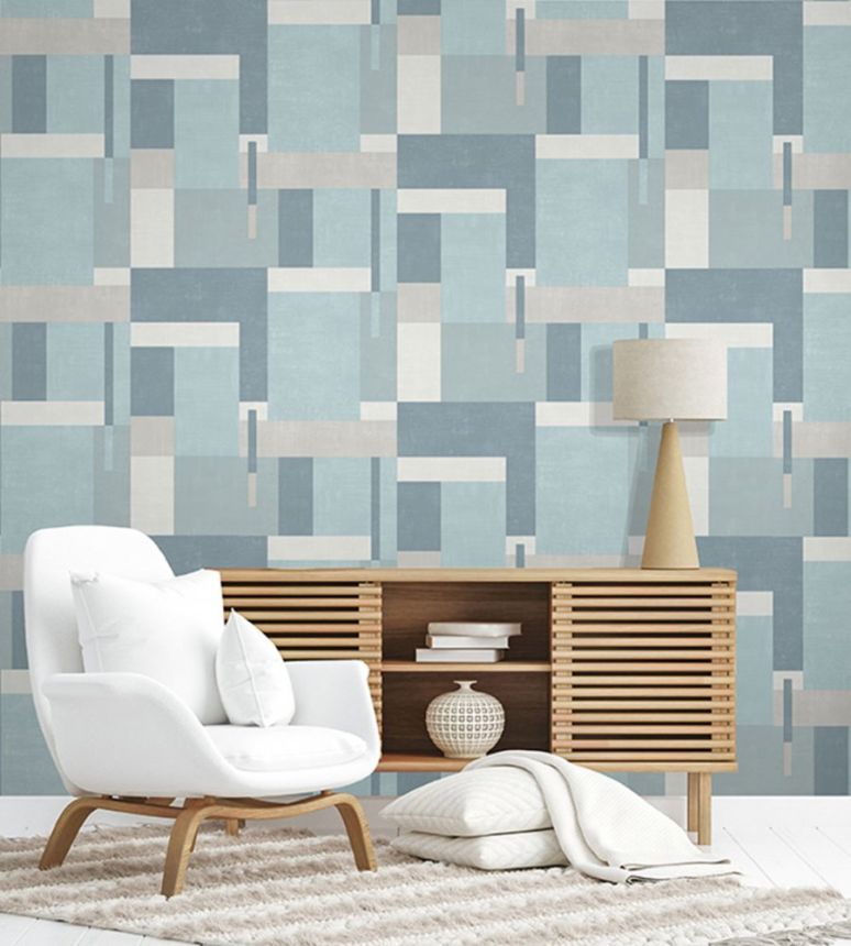 Non-woven geometric pattern wallpaper, Art deco style M27011, Arty, Ugépa