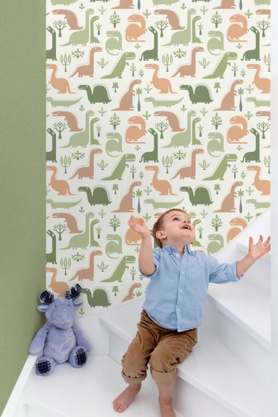 Non-woven children's wallpaper Dinosaurs LL-10-12-8, Jack´N Rose 2024 , Grandeco