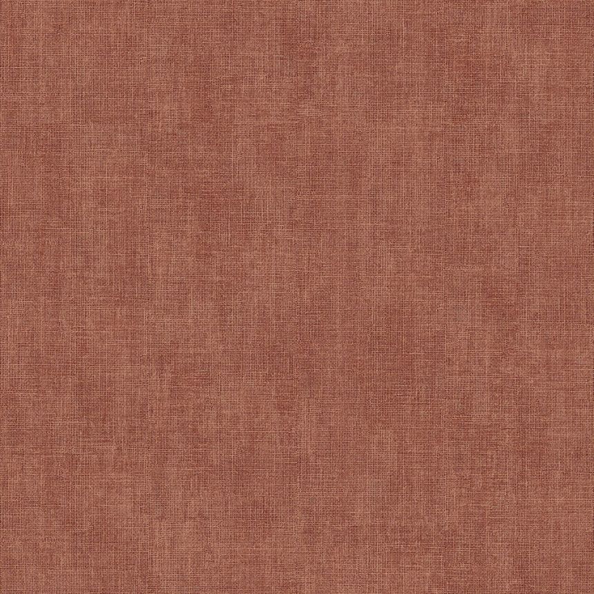 Brick red non-woven wallpaper, fabric imitation L90810, Couleurs 2, Ugépa