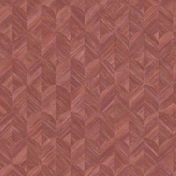 Geometric pattern wallpaper burgundy colour MU3209 Muse, Grandeco