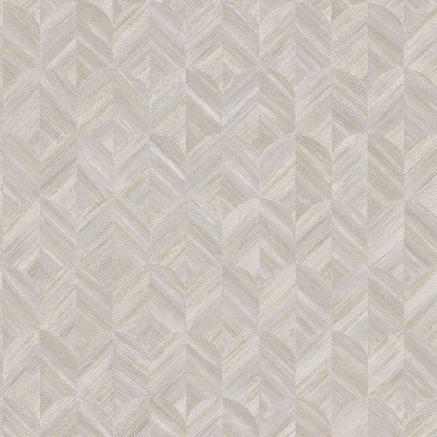 Geometric pattern wallpaper beige-gray MU3204 Muse, Grandeco