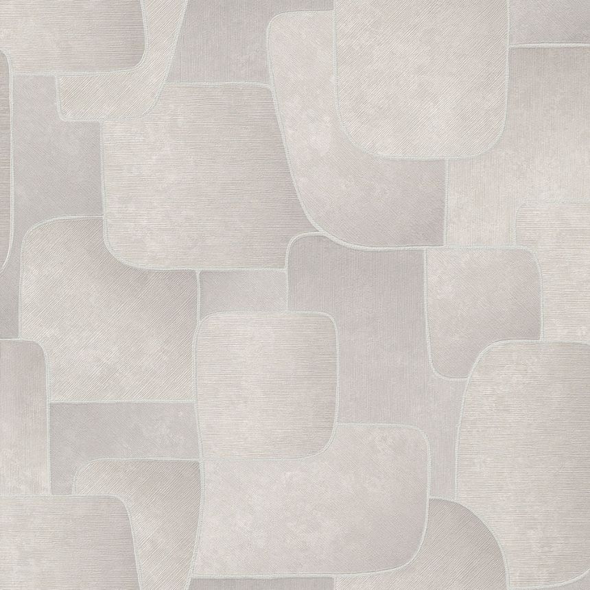 Geometric pattern wallpaper beige MU3104 Muse, Grandeco