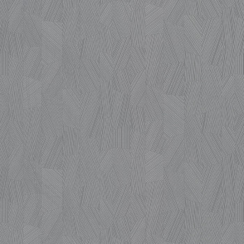 Geometric pattern wallpaper, gray with metallic reflections MU3007 Muse, Grandeco