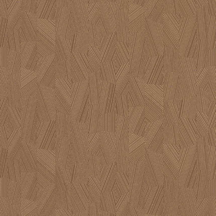 Geometric pattern wallpaper copper MU3505 Muse, Grandeco