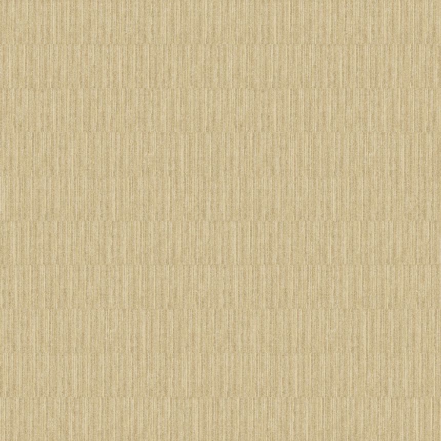 Ocher-gold non-woven wallpaper - bamboo imitation 6509-6, Batabasta, ICH Wallcoverings
