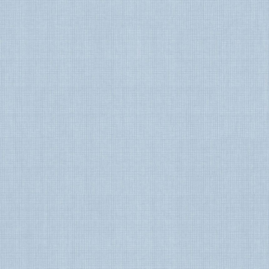 Blue monochrome wallpaper-imitation fabric 7010-4, Noa, ICH Wallcovering